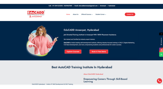 Edu Cadd Website Design